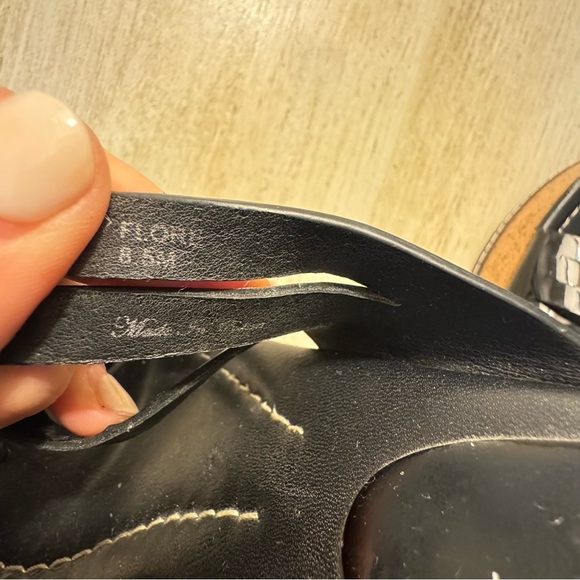 Donald J. Pliner Black Wedge Cork Sandals - Picture 5 of 8